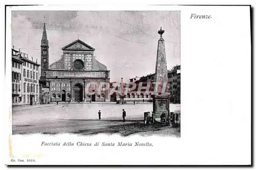 Cartes postales Firenze Facciala della Chiesa di Santa Maria Nouvella