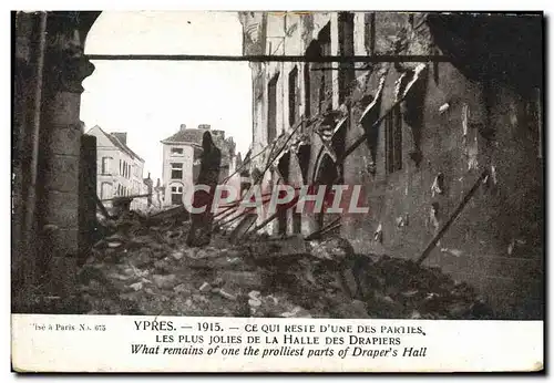 Cartes postales Ypres Ce Qui Resie D&#39Une des drapiers