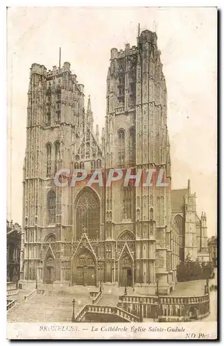 Cartes postales Bruxelles La Cathedrale Eglise Sainte Gudule