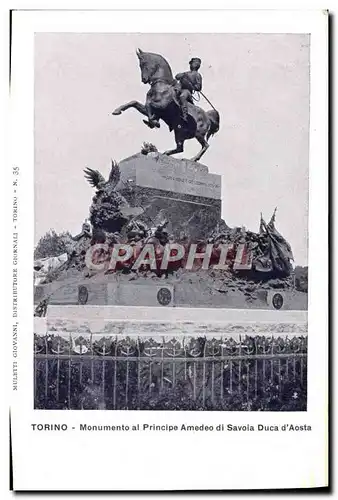Cartes postales Torino Monumento al Principe Amedeo di Savoia Duca d'Aosta