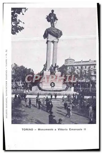 Ansichtskarte AK Torino Monumento a Vittorio Emanuele II