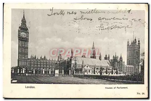 Cartes postales London Houses of Parliament