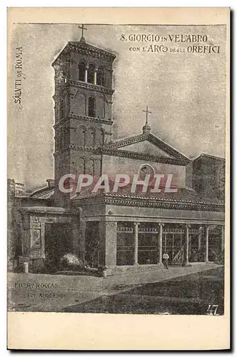 Ansichtskarte AK S Giorgio In Velabro Con L&#39Arco Degli degli Roma