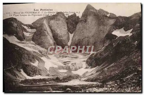 Cartes postales Vignemale Le Glacier des Oulettes La pique longue du Vignemale