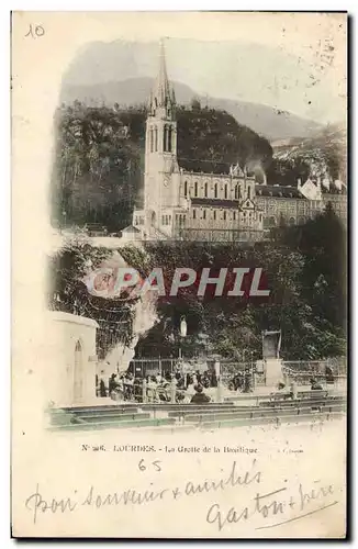 Cartes postales Lourdes La Grotte de la Basilique