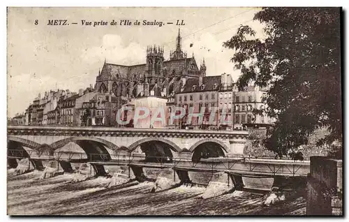 Cartes postales Metz Vue prise de l'Ile de Sauloy