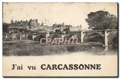 Cartes postales J'ai vu Carcassonne