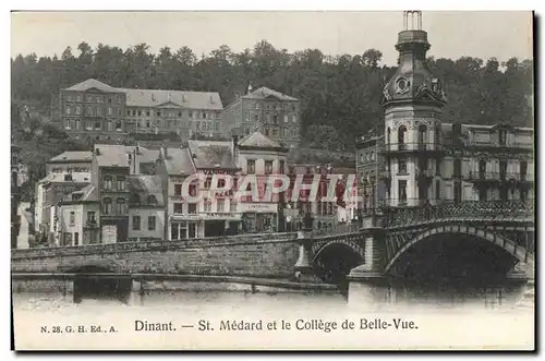 Cartes postales Dinant Saint Medard et le College de Belle Vue