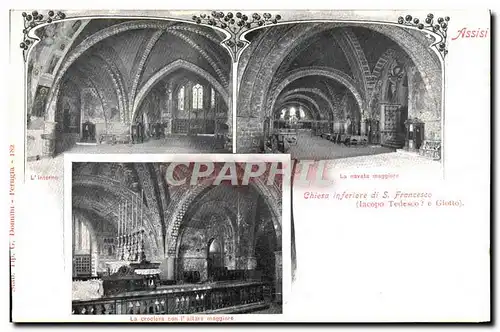 Ansichtskarte AK Assisi Chiesa Inferiore di S Francesco