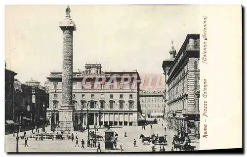 Cartes postales Roma Piazza Colonna