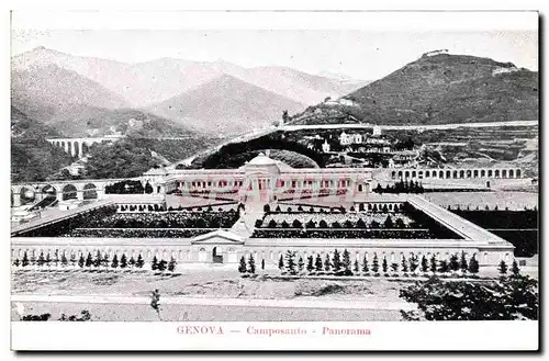 Cartes postales Genova Camposanto Panorama