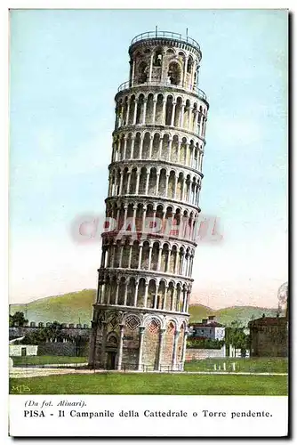 Cartes postales Pisa Campanile della Cattedrale Tore Pendente