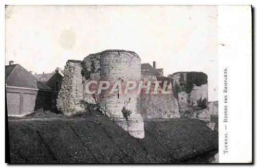 Cartes postales Tournai Ruines Des Remparts