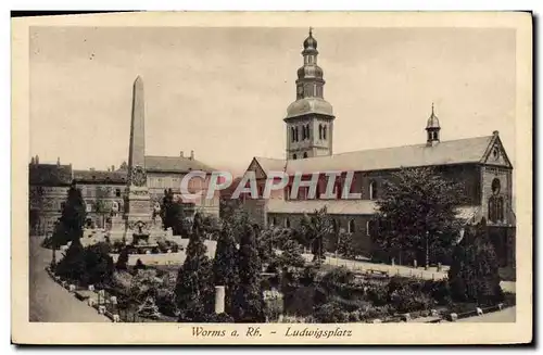 Cartes postales Worms a Rh Ludwigsplatz