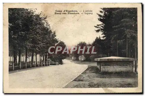 Cartes postales Camp d&#39Elsenborn L&#39entree Militaria
