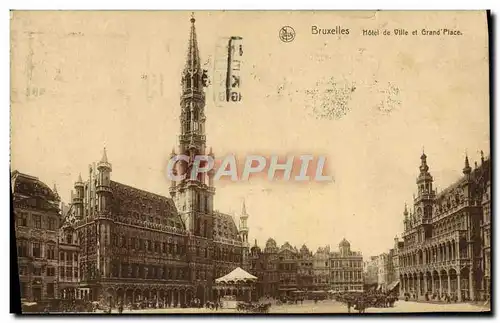 Ansichtskarte AK Bruxelles Hotel de Ville et Grand Place