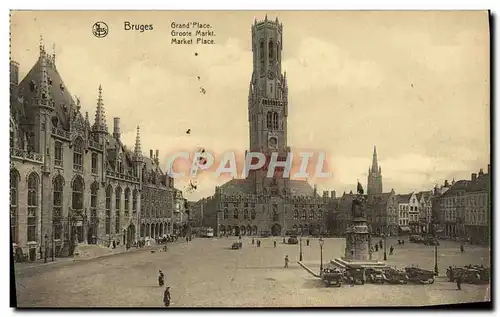 Cartes postales Bruges Grand Place