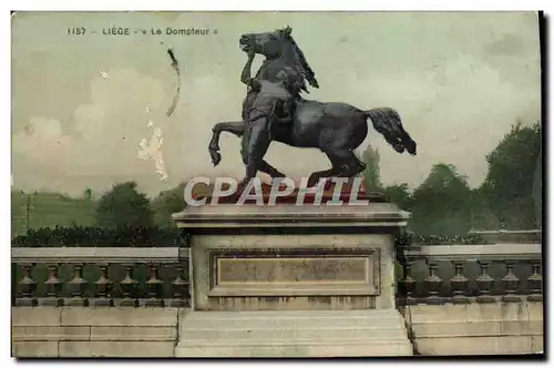 Cartes postales Liege Le Dompteur Cheval