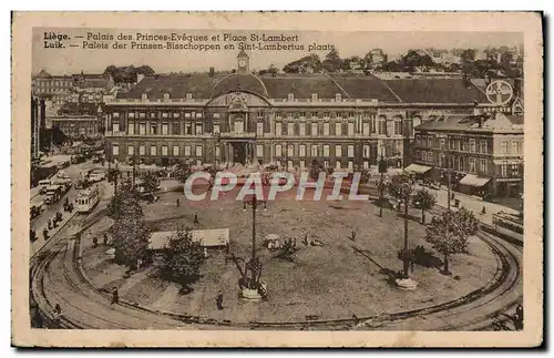 Cartes postales Liege Palais des Princes Eveques et Place Saint Lambert