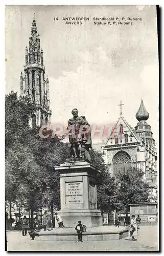 Cartes postales Statue de Rubens Anvers