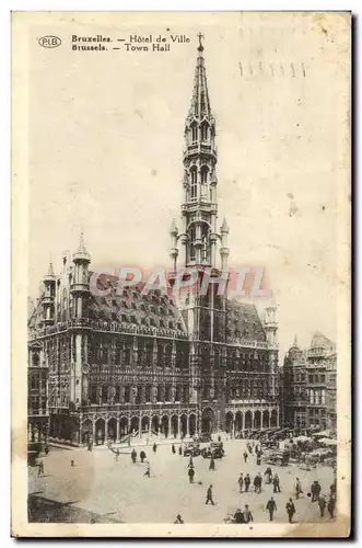 Cartes postales Bruxelles Hotel de Ville