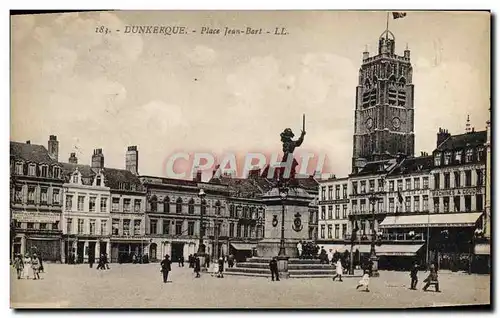 Cartes postales Dunkerque Place Jean Bart