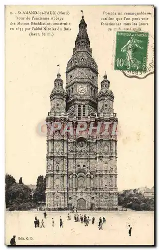 Cartes postales Saint Amand les Eaux Tour de l'ancienne abbaye des moines Benedictins