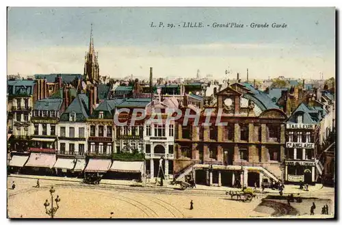 Cartes postales Lille Grand Place Grande Garde Tailleur