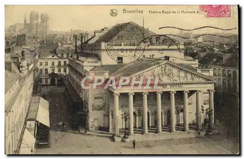 Cartes postales Burxelles Theatre Royal de la Monnale