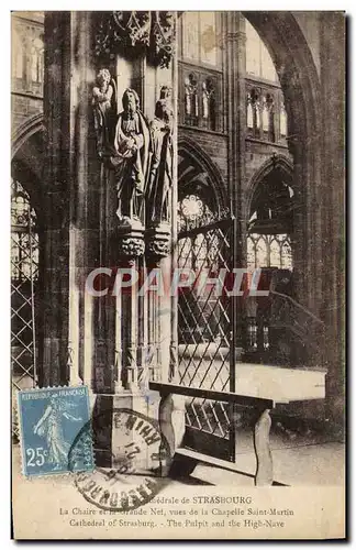 Cartes postales Strasbourg La Chaire et la Grande Nef vues de la chapelle Saint Martin