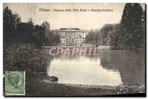 Ansichtskarte AK Milano Palazze detto Villa Reale e Giardini Pubblici