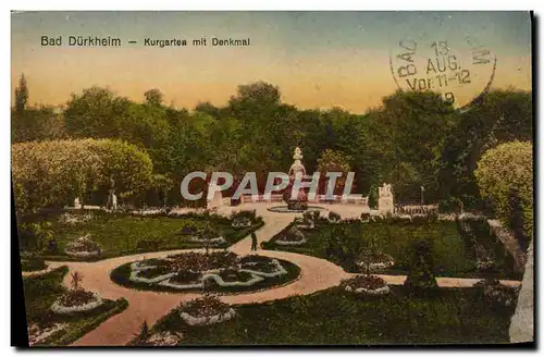 Cartes postales Bad Durkheim Kurgartea mit Denkmal