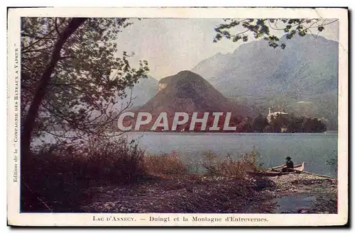 Ansichtskarte AK Lac D&#39Annecy Duingt et le Montagne d&#39Entrevernes