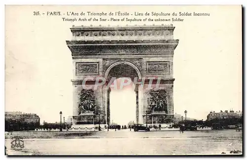 Cartes postales Paris L&#39Arc de Triomphe de l&#39Etoile