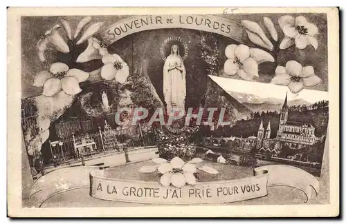 Cartes postales Souvenir de Lourdes