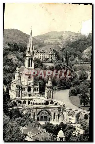 Cartes postales Lourdes Vue Plongeante sur la Basilique