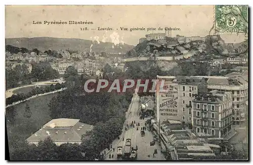 Cartes postales Lourdes Vue Generale prise du Calvaire