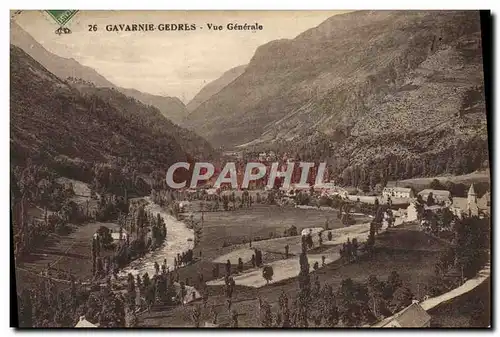 Ansichtskarte AK Gavarnie Gedres Vue Generale