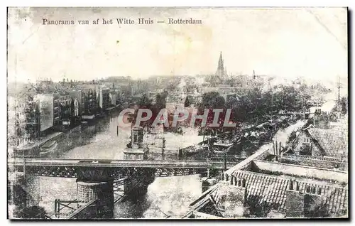 Cartes postales Panorama van af het Witte Huis Rotterdam
