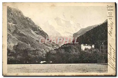 Ansichtskarte AK Inter laken Blick vom Hohenweg