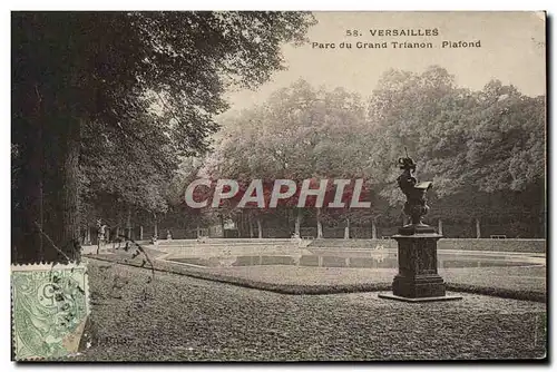 Cartes postales Versailles Parc du Grand Trianon Plafond