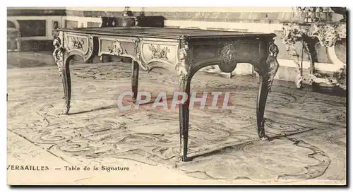 Ansichtskarte AK Versailles Table de la Signature