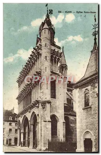 Cartes postales Dijon Eglise Notre Dame