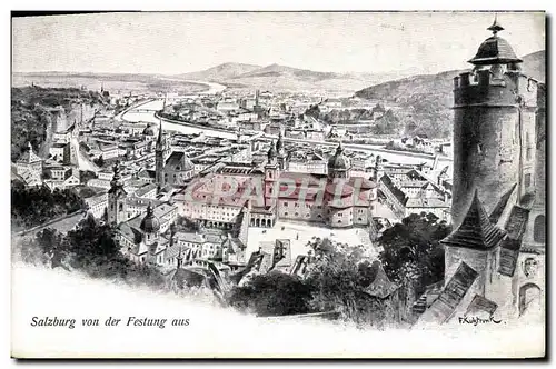 Cartes postales Salzburg von der Festung aus