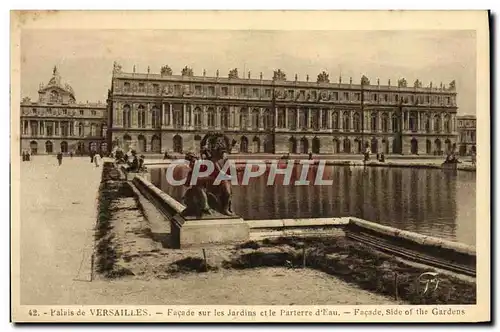 Ansichtskarte AK Versailles Facade sur les Jardins et le Parterre d&#39eau