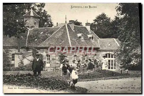 Cartes postales Luxeuil Les Bains Parc et etablissement
