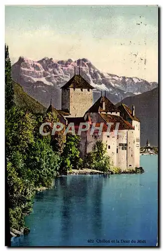 Cartes postales Chillon et la dent du Midi