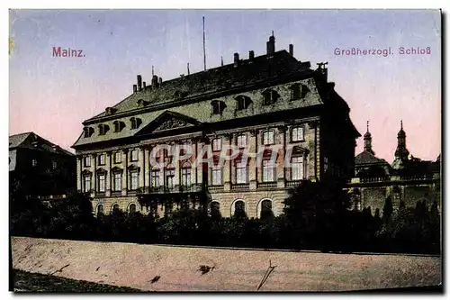 Cartes postales Mainz Grobherzogl Schloss
