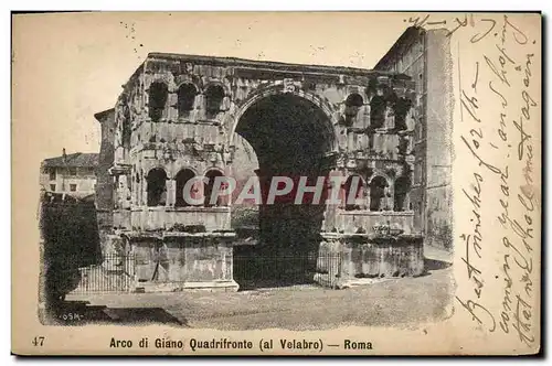 Ansichtskarte AK Arco di Giano Quadrifronte Roma