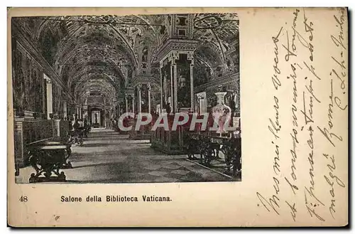 Cartes postales Roma Salone della biblioteca Vaticana Bibliotheque